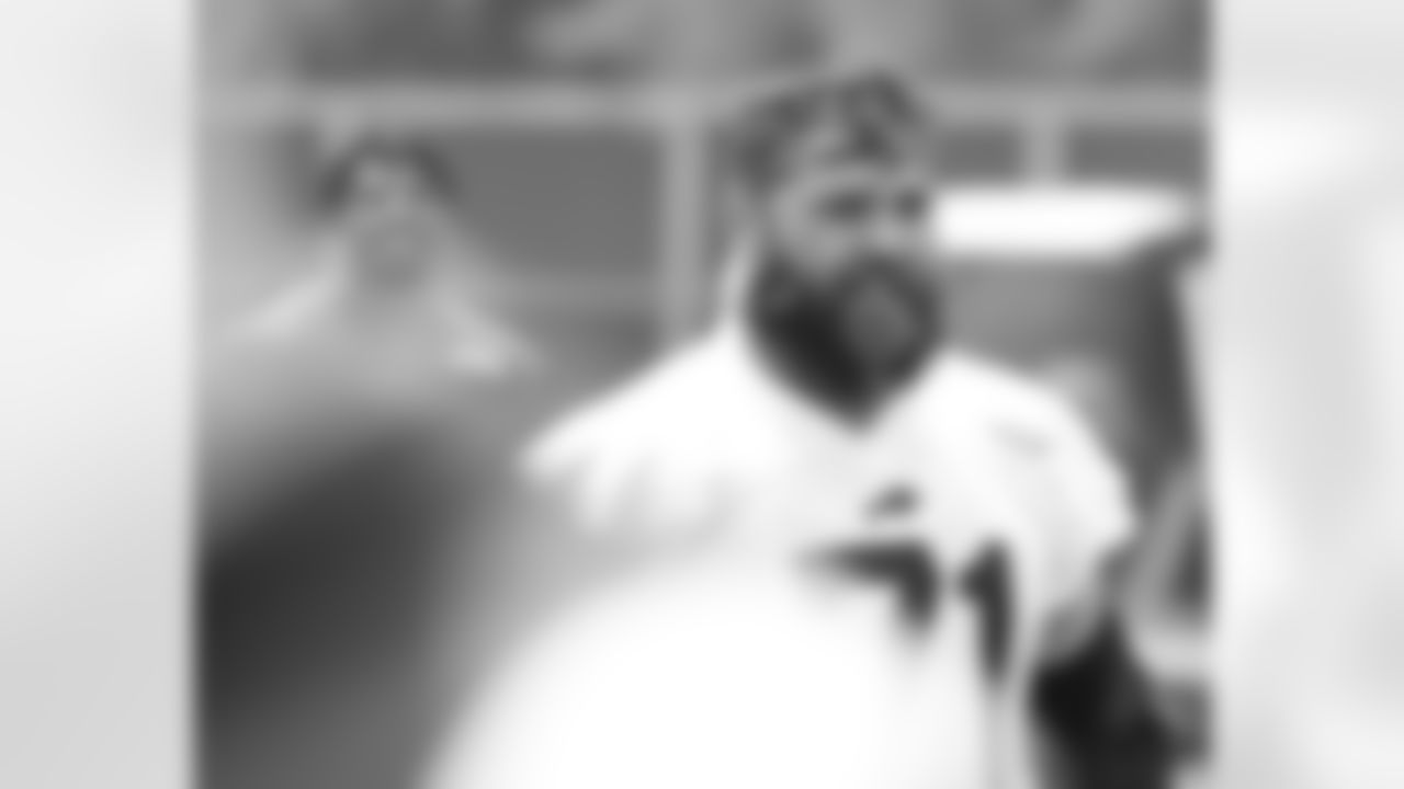 Ryan Bates (71). Buffalo Bills Organized Team Activity, May 23, 2023 at One Bills Drive.