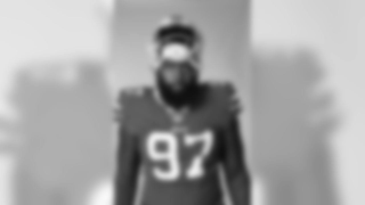 Mario Addison. Buffalo Bills Media Day, August 1, 2020.
Photo by Bill Wippert