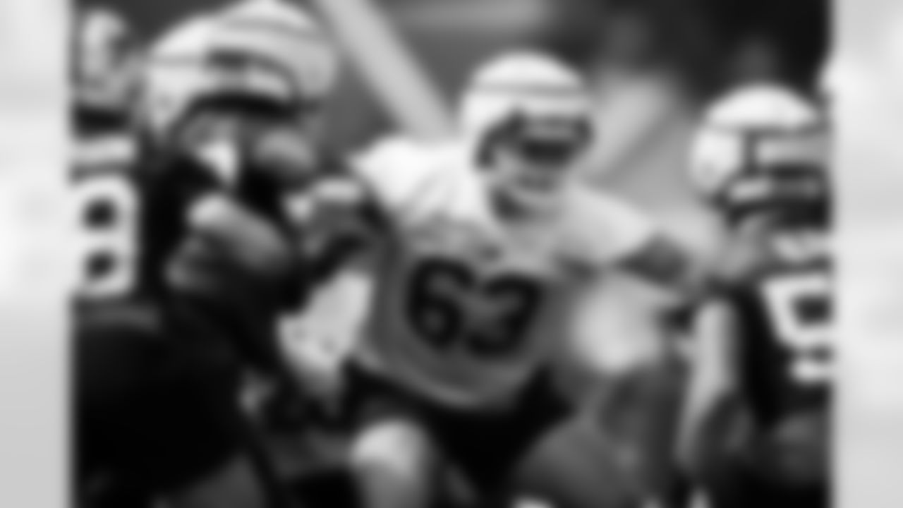 Kevin Jarvis (63). Buffalo Bills open Training Camp at St. John Fisher University, July 26, 2023.