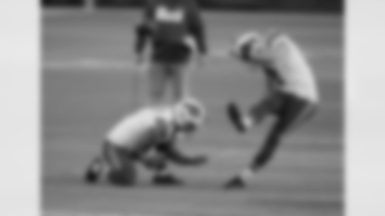 Corey Bojorquez (9) and Tyler Bass (2) Buffalo Bills vs Tennessee Titans, October 13, 2020 at Nissan Stadium.