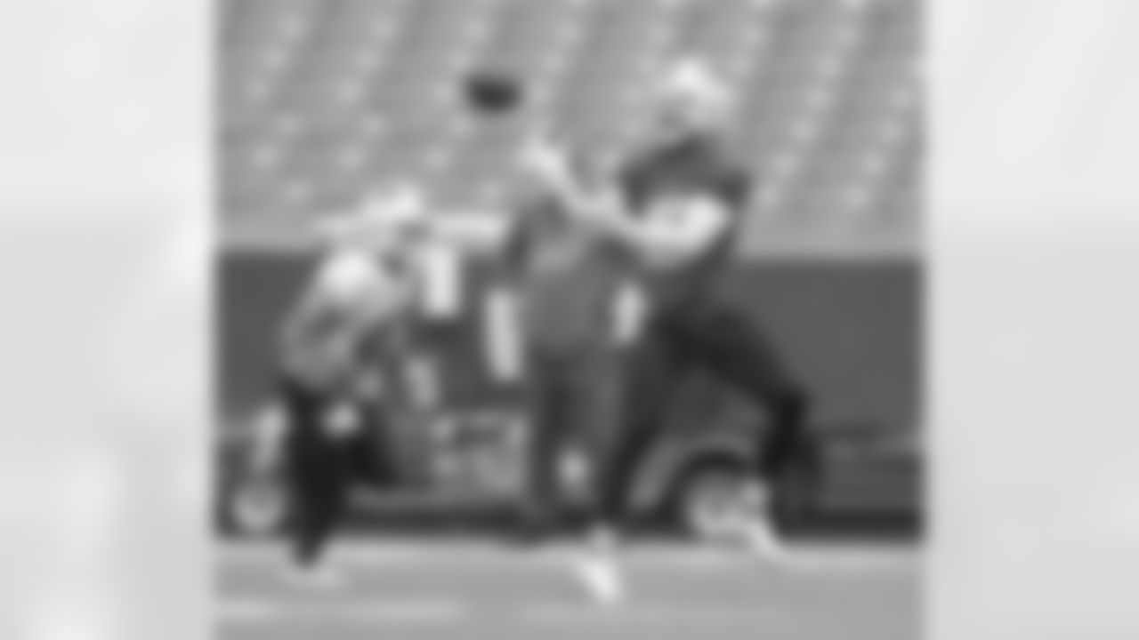 Jake Kumerow (15), Cam Lewis (47). Buffalo Bills Week 17 practice, December 30, 2021. Photo by Bill Wippert