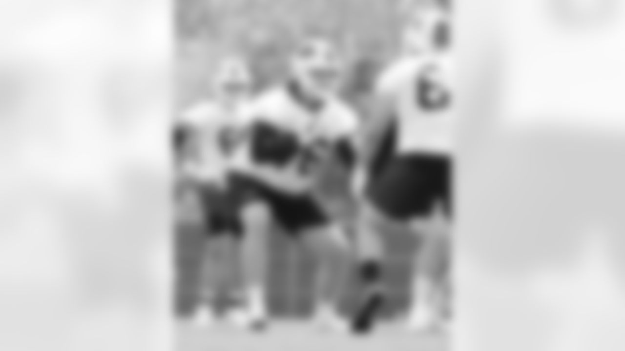 David Edwards (76). Buffalo Bills Organized Team Activity, May 30, 2023 at One Bills Drive.