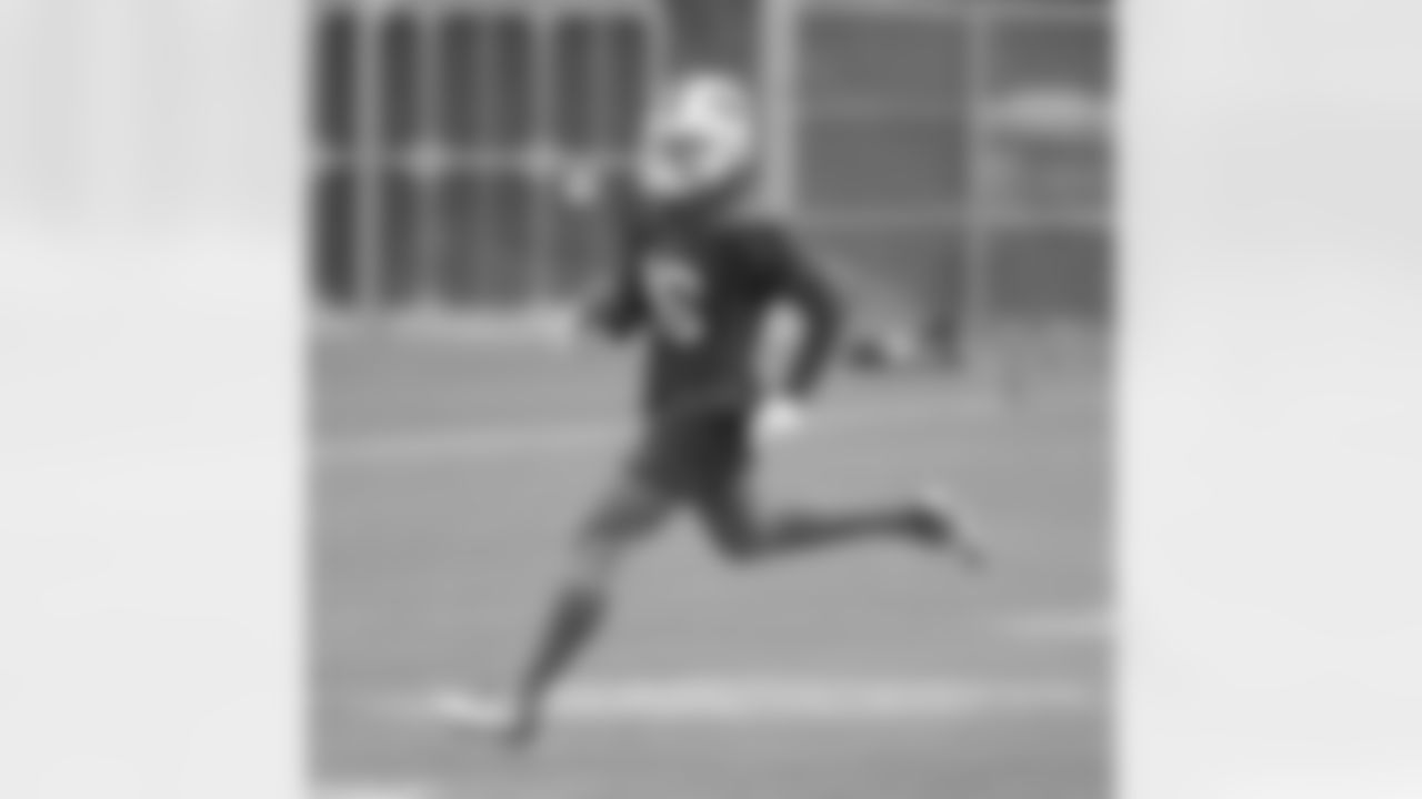 Isaiah Hodgins (16). Buffalo Bills Week 11 practice, November 17, 2021. Photo by Bill Wippert
