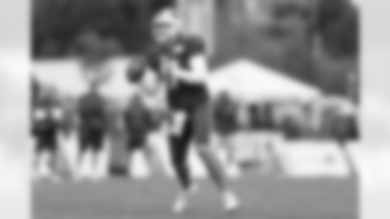 Josh Allen (17). Buffalo Bills Training Camp at St. John Fisher University, July 31, 2023.