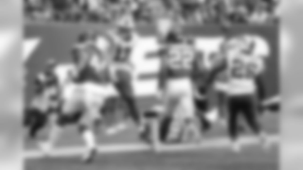 Buffalo Bills quarterback Josh Allen (17) touchdown Buffalo Bills at New York Jets, September 8, 2019 Metlife Stadium. Photo by Jeffrey T. Barnes