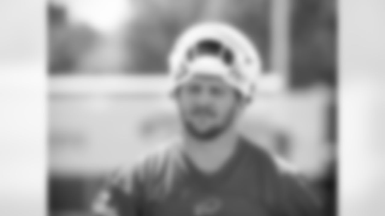 Josh Allen (17). Buffalo Bills Minicamp, June 14, 2022. Photo by Bill Wippert