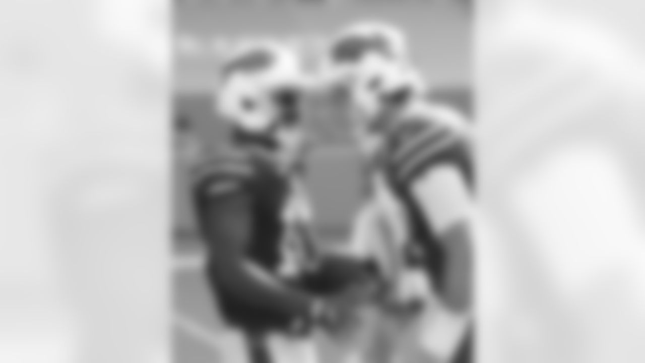 John Brown (15) and Josh Allen (17) Buffalo Bills vs Miami Dolphins, September 20, 2020 at Hard Rock Stadium.
Photo by Bill Wippert