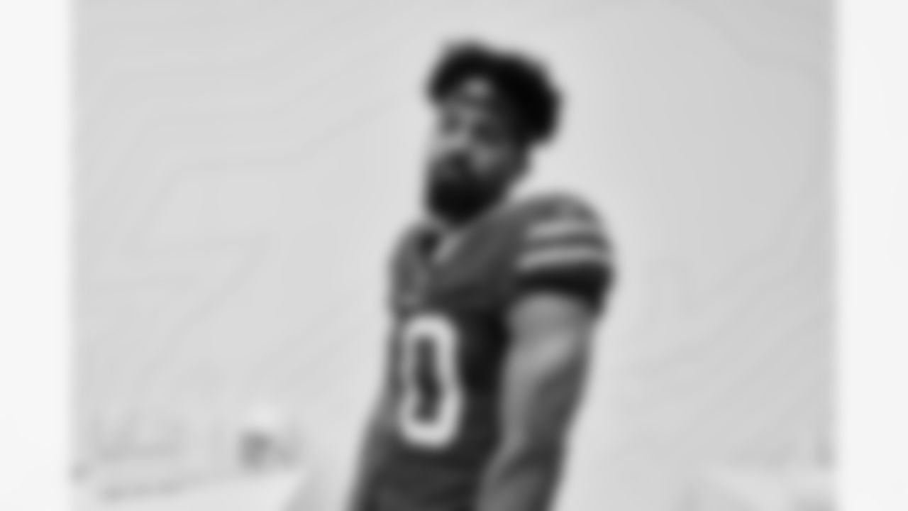 Khalil Shakir (10) at Buffalo Bills Media Day, June 12, 2023 in Orchard Park, NY.