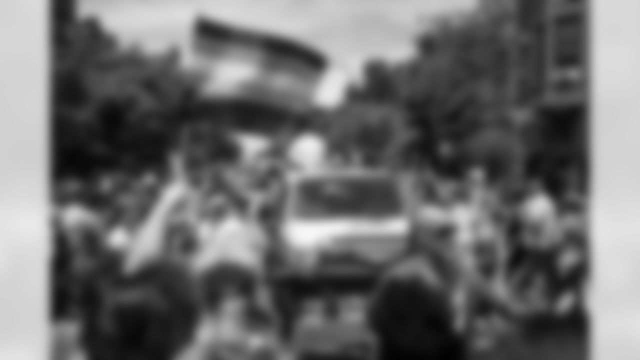 Staff members from Pegula Sports & Entertainment, the Buffalo Bills, Sabres, and Bandits participated in the Buffalo Pride Parade on June 5, 2022. Photo by Ben Green