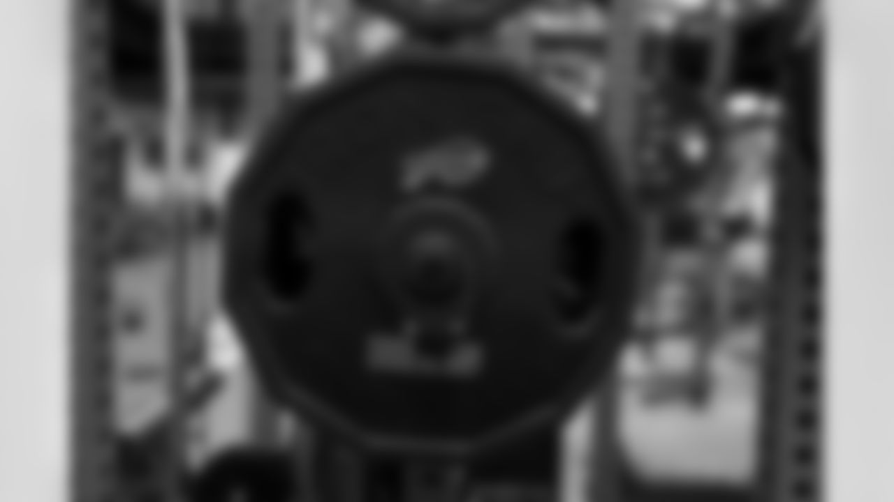 The Buffalo Bills workout at One Bills Drive, April 25, 2023 in Orchard Park, NY.