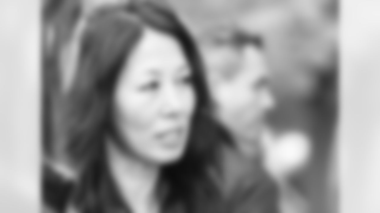 Kim Pegula visits the Jefferson Avenue site of Saturday's tragedy in Buffalo, May 19, 2022.
Photo by Bill Wippert
