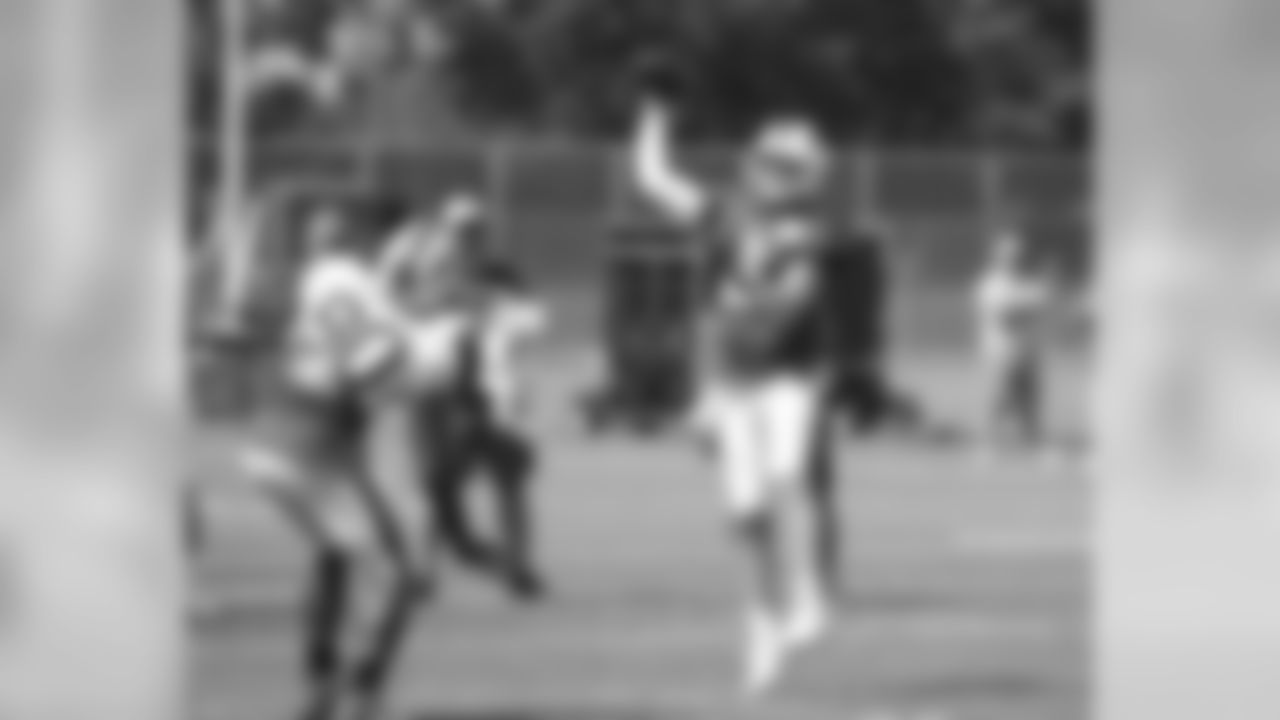 Buffalo Bills quarterback Nathan Peterman (2). Buffalo Bills prepare for Week One at ADPRO Sports Training Center, September 5, 2018.
Photo by Bill Wippert