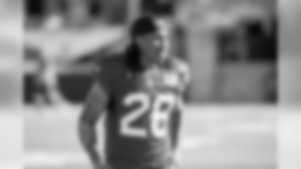Cornerback Ronald Darby (28) looks onto the action on the field.