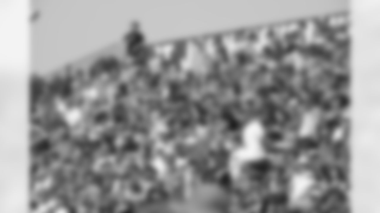 Fans watch as the Buffalo Bills open Training Camp at St. John Fisher University, July 26, 2023.
