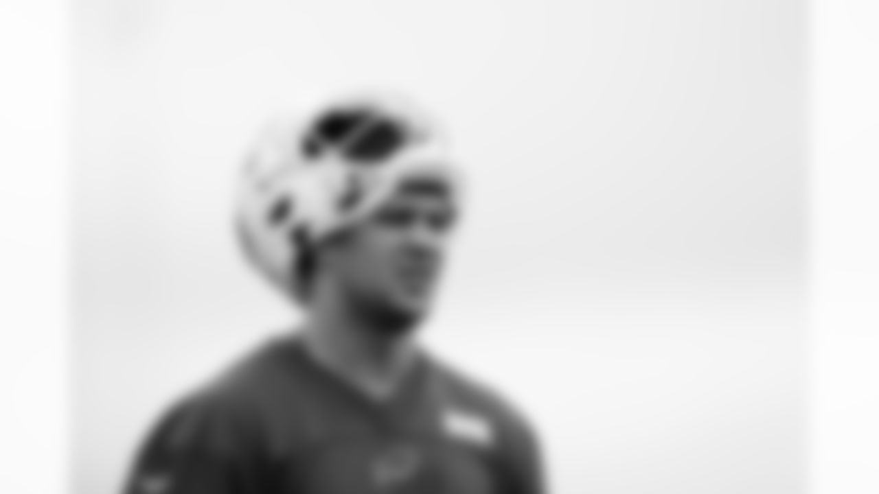 Josh Allen (17). Buffalo Bills Training Camp at One Bills Drive, August 22, 2022. Photo by Ben Green
