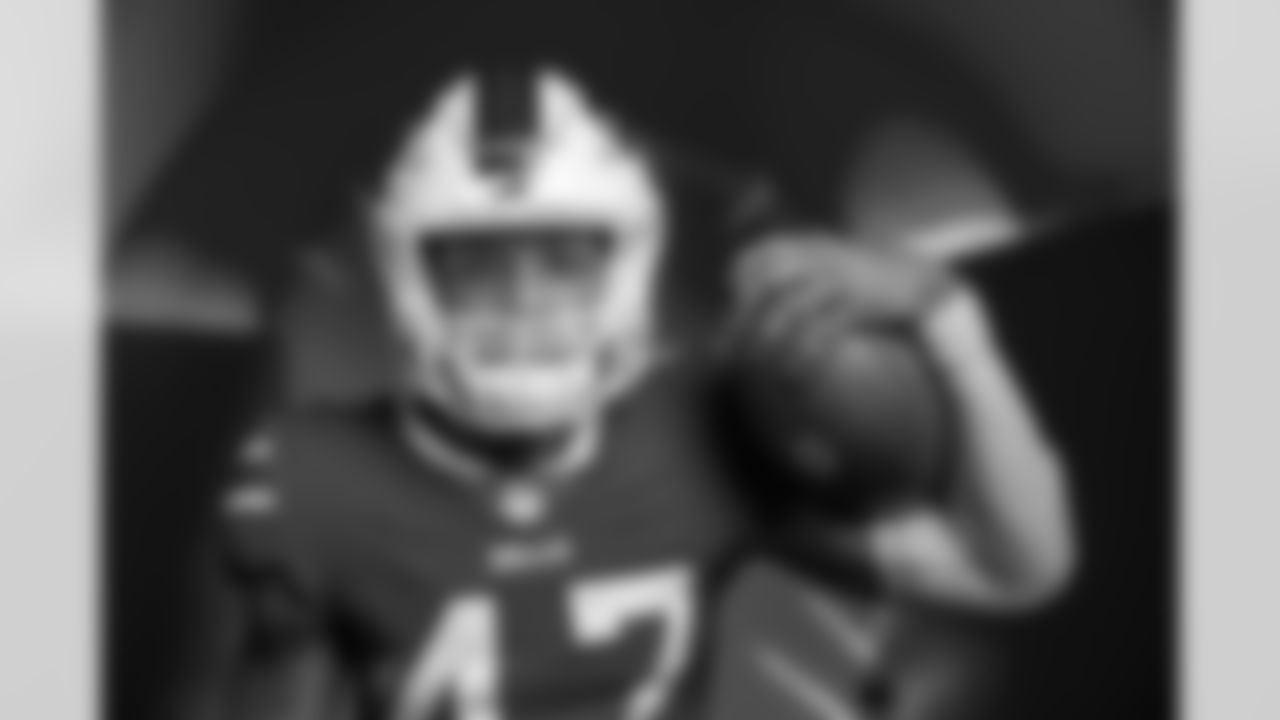 Christian Benford (47) at 2022 Buffalo Bills Media Day, May 12, 2022.
Photo by Scott Balzer