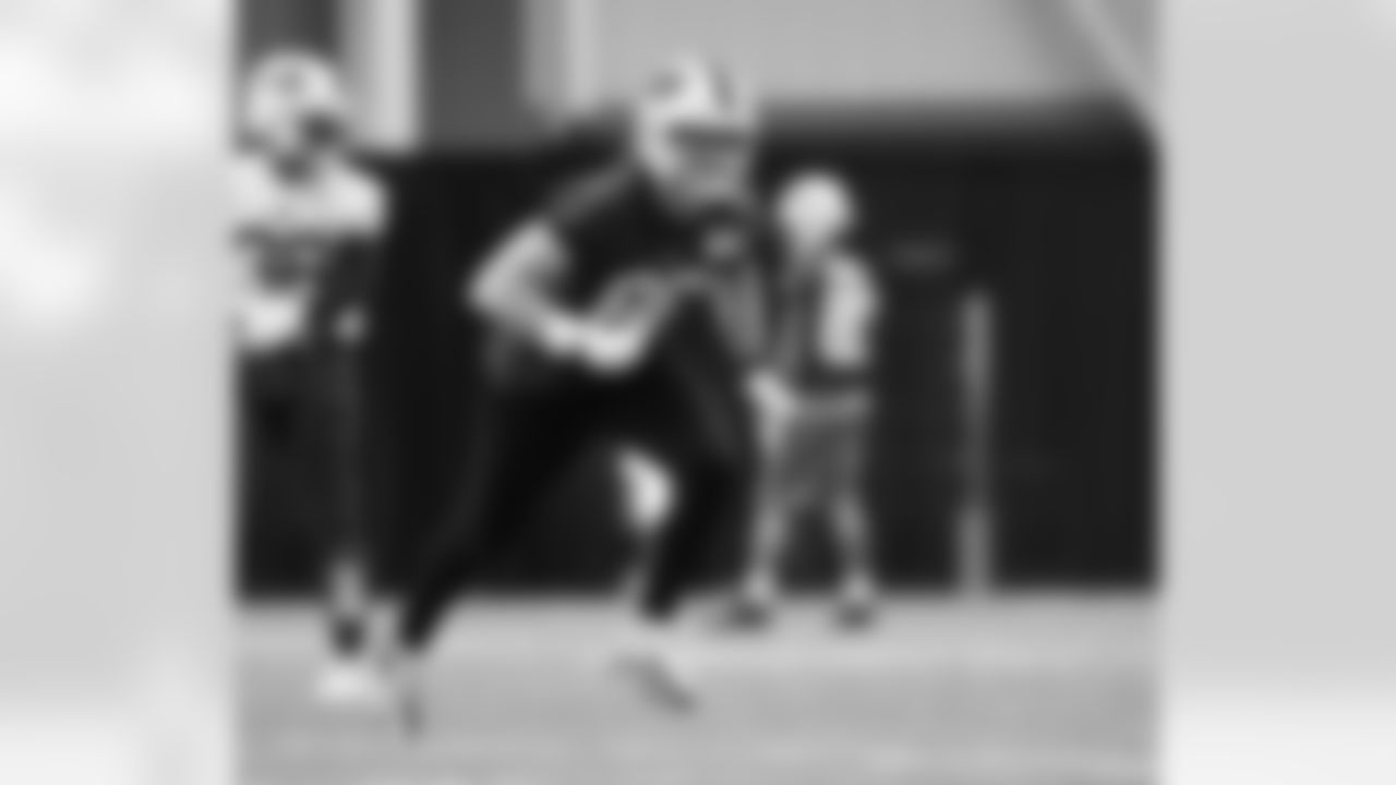 Dawson Knox (88). Buffalo Bills Divisional Playoff practice - Tuesday, January 12, 2021. Photo by Bill Wippert