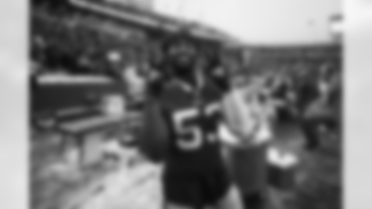 Tyrel Dodson (53) Buffalo Bills vs Atlanta Falcons at Highmark Stadium, January 02, 2022. Photo by Ben Green