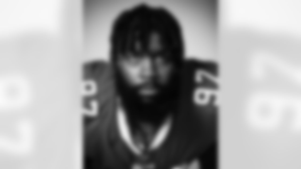 Mario Addison. Buffalo Bills Media Day, August 1, 2020.
Photo by Bill Wippert