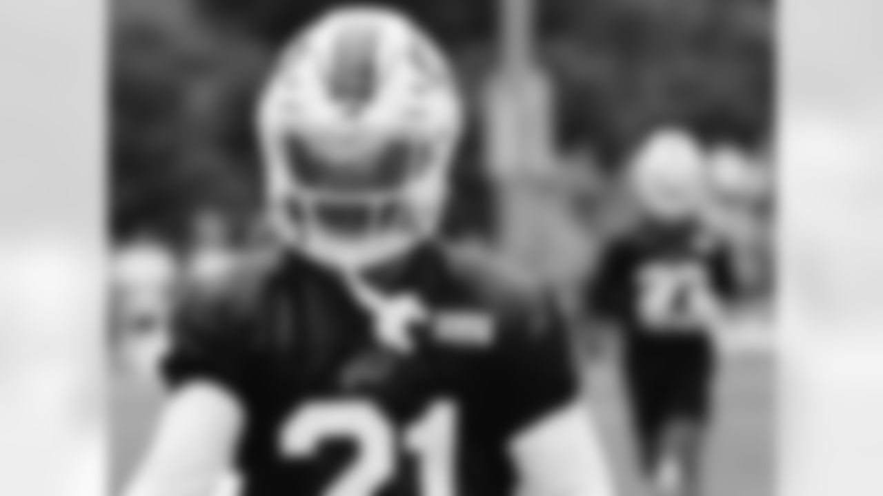 Jordan Poyer (21). Buffalo Bills open Training Camp at St. John Fisher, July 24, 2022. Photo by Bill Wippert
