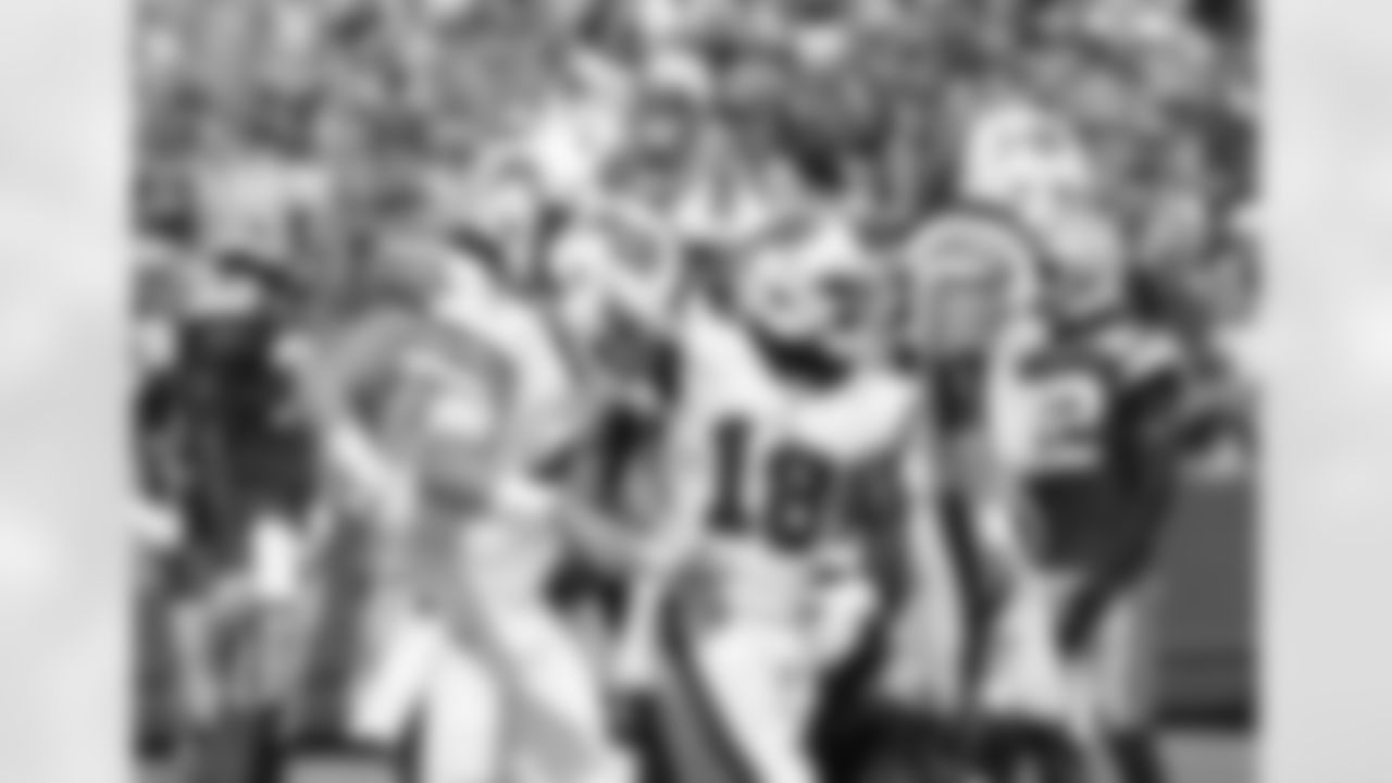 Jake Fromm (4) touchdown Buffalo Bills vs Green Bay Packers, Preseason Week 3, August 28, 2021 at Highmark Stadium.
Photo by Bill Wippert