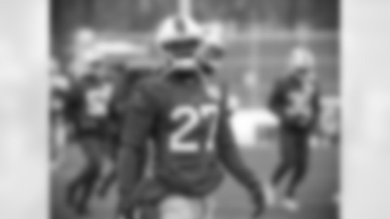 Tre'Davious White (27). Buffalo Bills Week 15 practice, Thursday December 17, 2020.
Photo by Bill Wippert