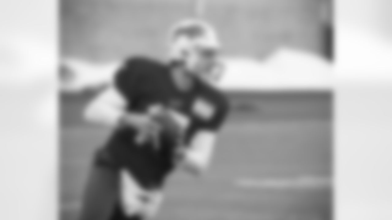 Josh Allen (17). Buffalo Bills Week 16 practice, Wednesday December 23, 2020.
Photo by Bill Wippert