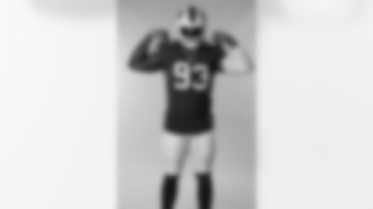 Kendal Vickers (93) at Buffalo Bills Media Day, June 12, 2023.
