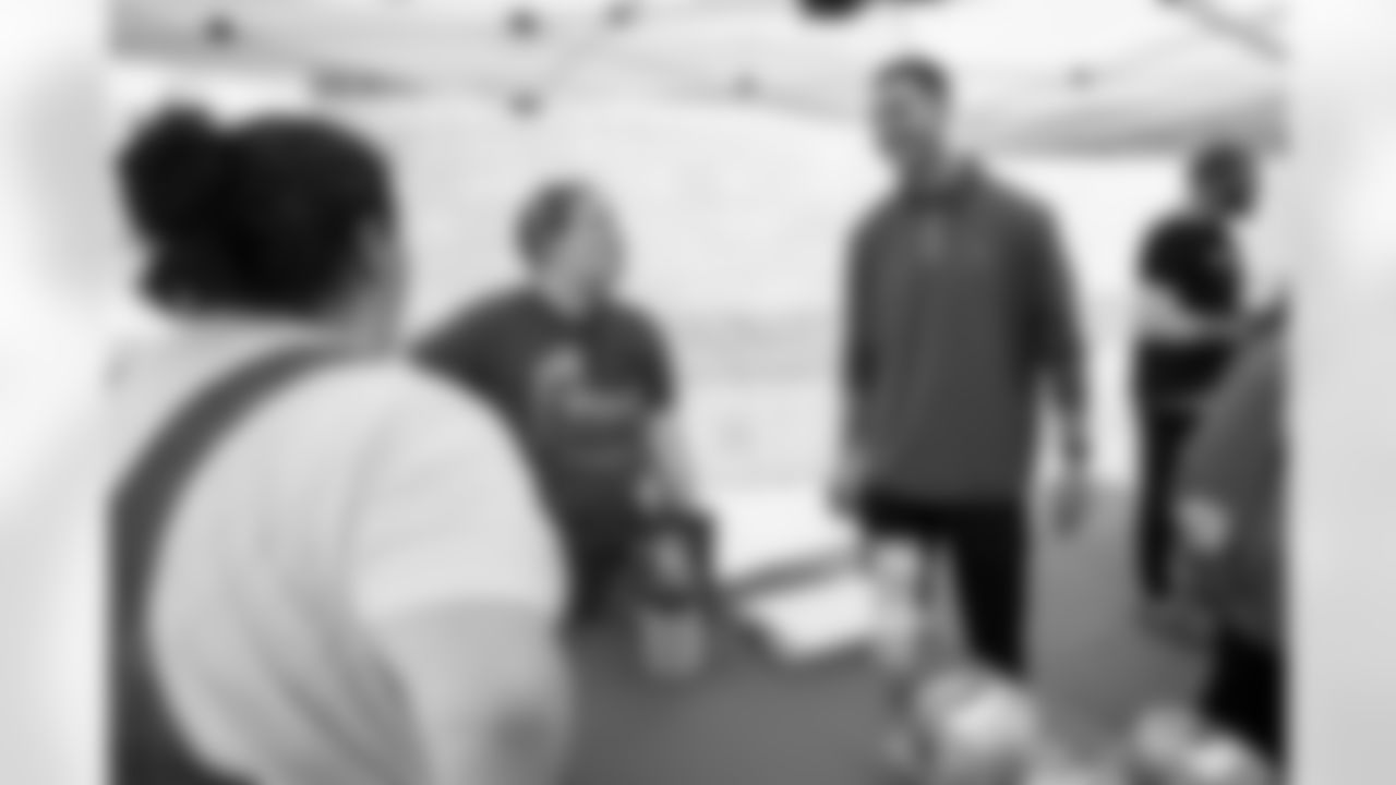 Josh Byrne. Players and staff from the Buffalo Bills, Bandits, and Sabres handed out food to the community in partnership with World Central Kitchen and chef Darian Bryan on May 18, 2022. Photo by Ben Green