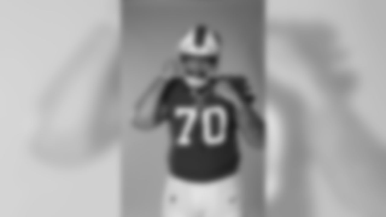 Cody Ford. Buffalo Bills Media Day, August 1, 2020.
Photo by Bill Wippert