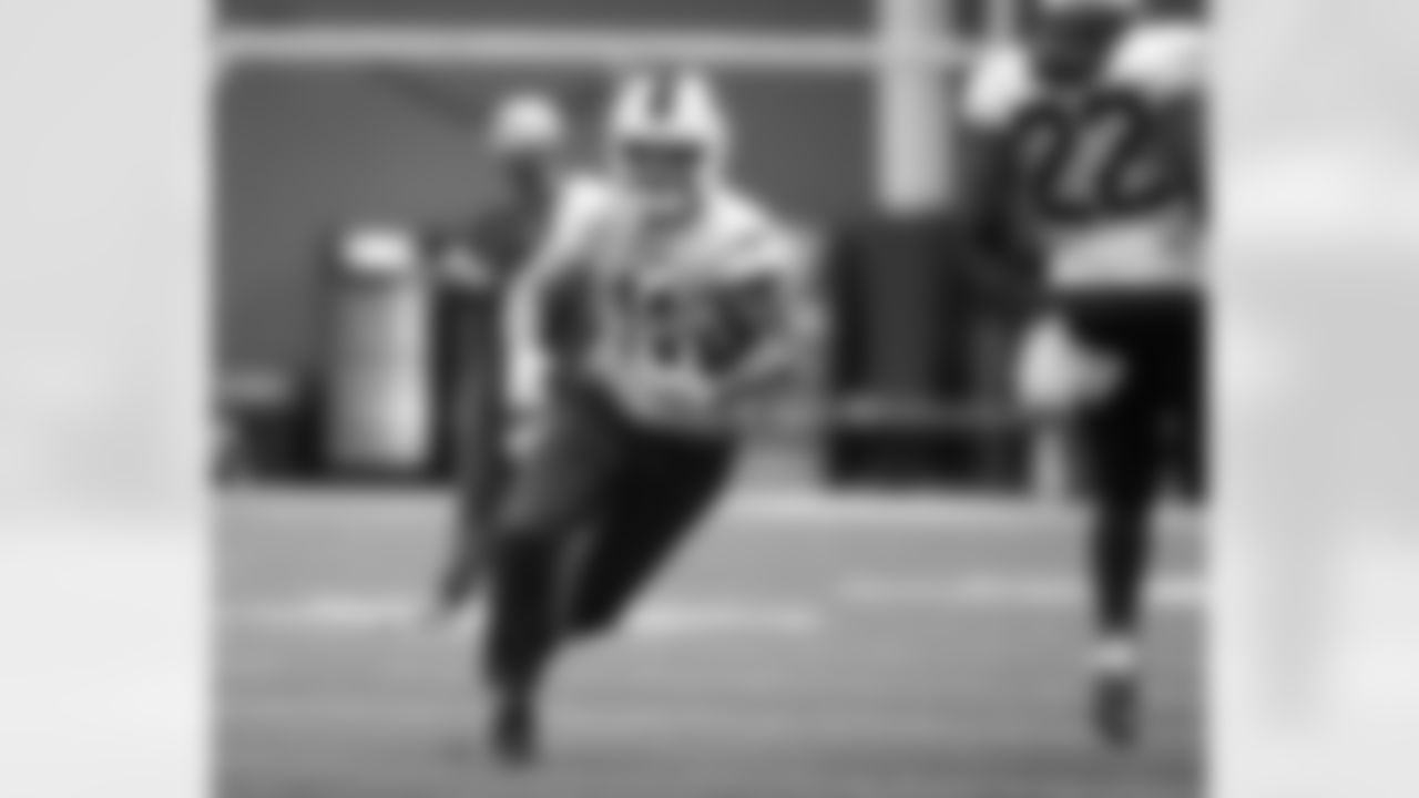 Cole Beasley (11). Buffalo Bills Week 14 practice, December 9, 2021. Photo by James Acton
