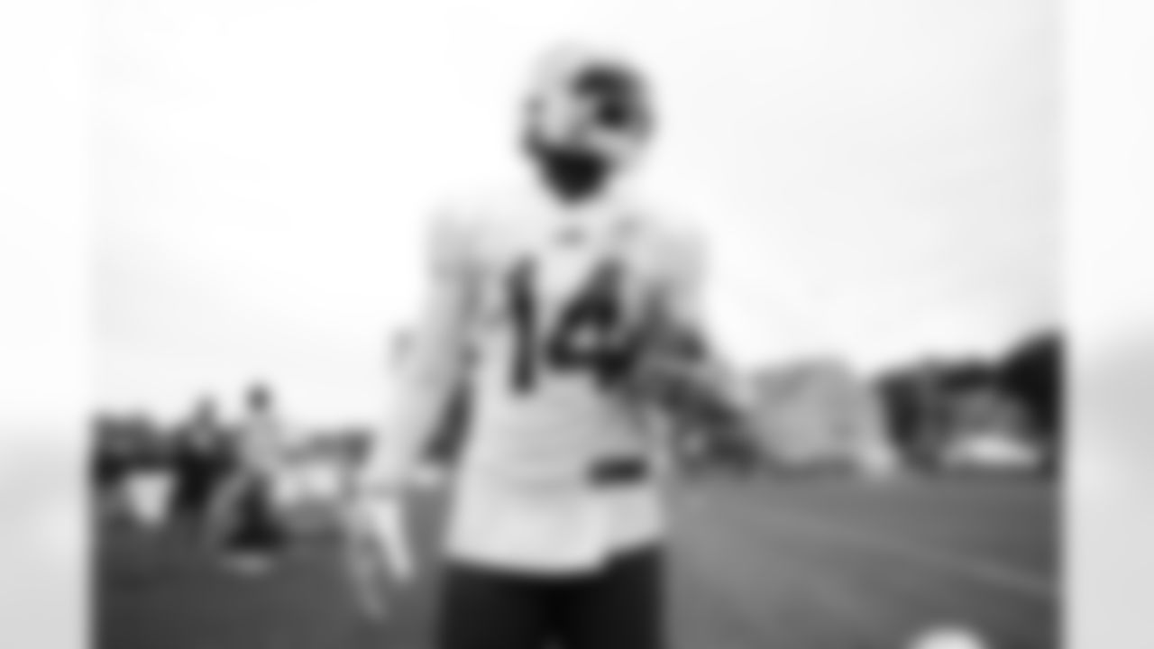 Stefon Diggs (14). Day 10 of Buffalo Bills Training Camp at St. John Fisher, August 8, 2022. Photo by Ben Green