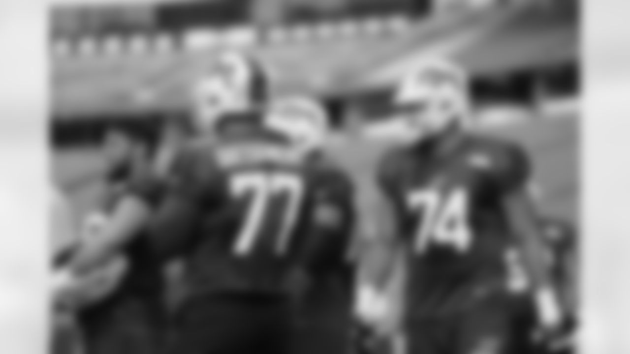Ryan Van Demark (74). Buffalo Bills Week 2 practice, September 17, 2022 at Highmark Stadium.