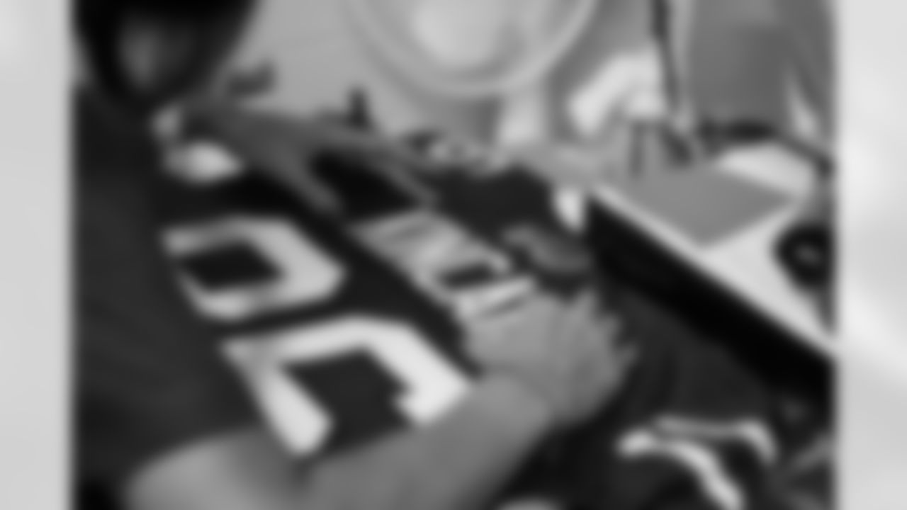 Views of Dalton Kincaid's jersey at ADPRO Sports on April 28, 2023.