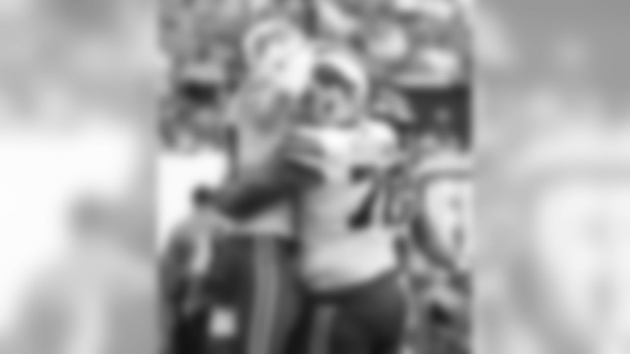 Buffalo Bills quarterback Josh Allen (17) touchdown celebration Buffalo Bills at New York Jets, September 8, 2019 Metlife Stadium. Photo by Jeffrey T. Barnes