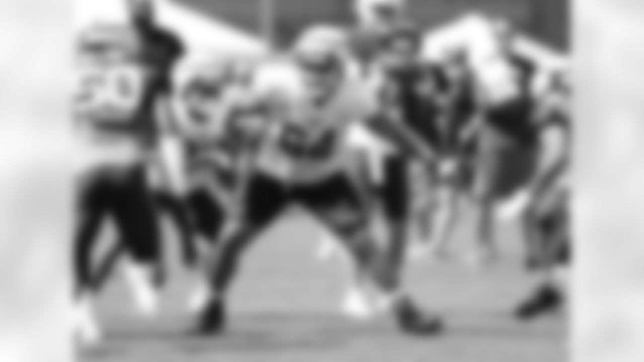 O'Cyrus Torrence (64). Buffalo Bills Training Camp at St. John Fisher University, August 1, 2023.