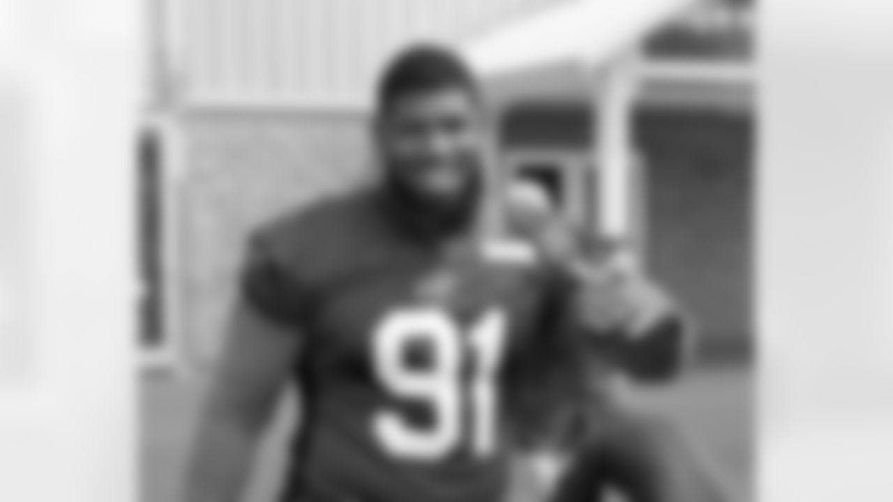 Ed Oliver (91). Buffalo Bills Organized Team Activity, May 23, 2023 at One Bills Drive.