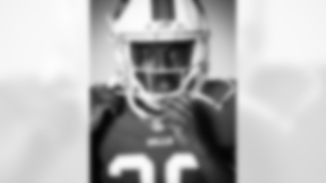Devin Singletary. Buffalo Bills Media Day, August 1, 2020.
Photo by Bill Wippert
