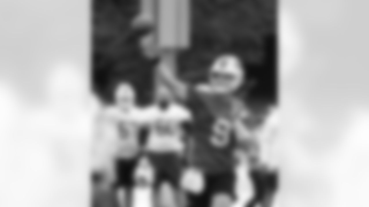 Kyle Allen (9). Buffalo Bills Training Camp at St. John Fisher University, August 10, 2023.