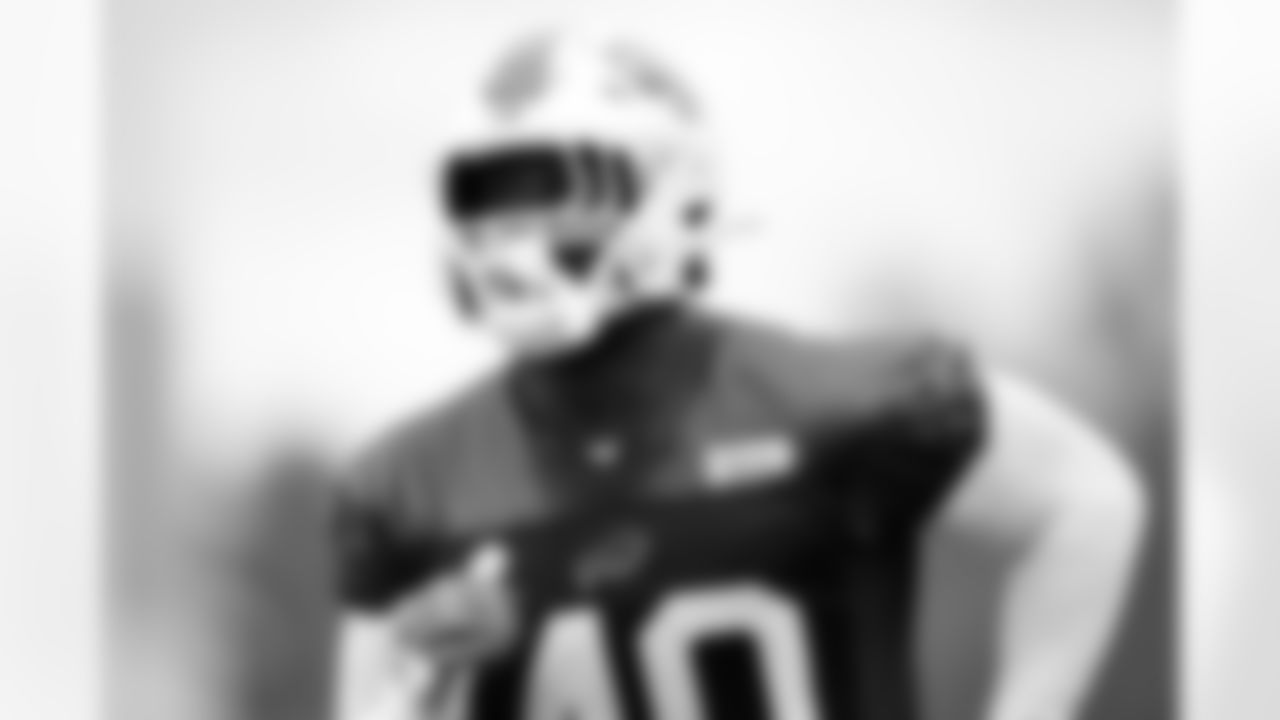 Von Miller (40). Buffalo Bills Training Camp at One Bills Drive, August 22, 2022. Photo by Ben Green