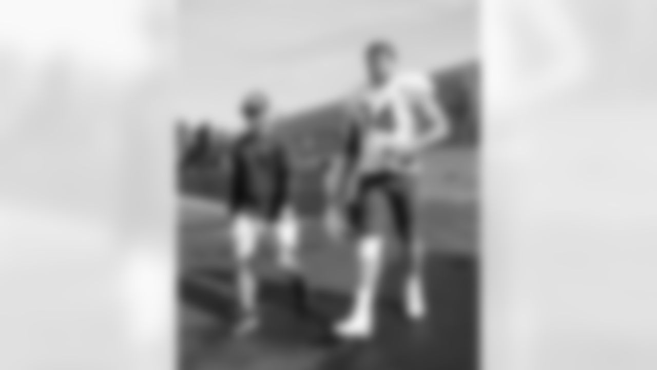 Matt Worswick, Ryan Van Demark (74). Buffalo Bills Training Camp at St. John Fisher University, August 9, 2023.