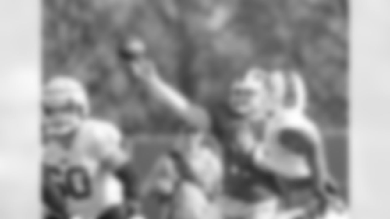 Josh Allen (17). Buffalo Bills Week 10 practice, November 10, 2021. Photo by Bill Wippert