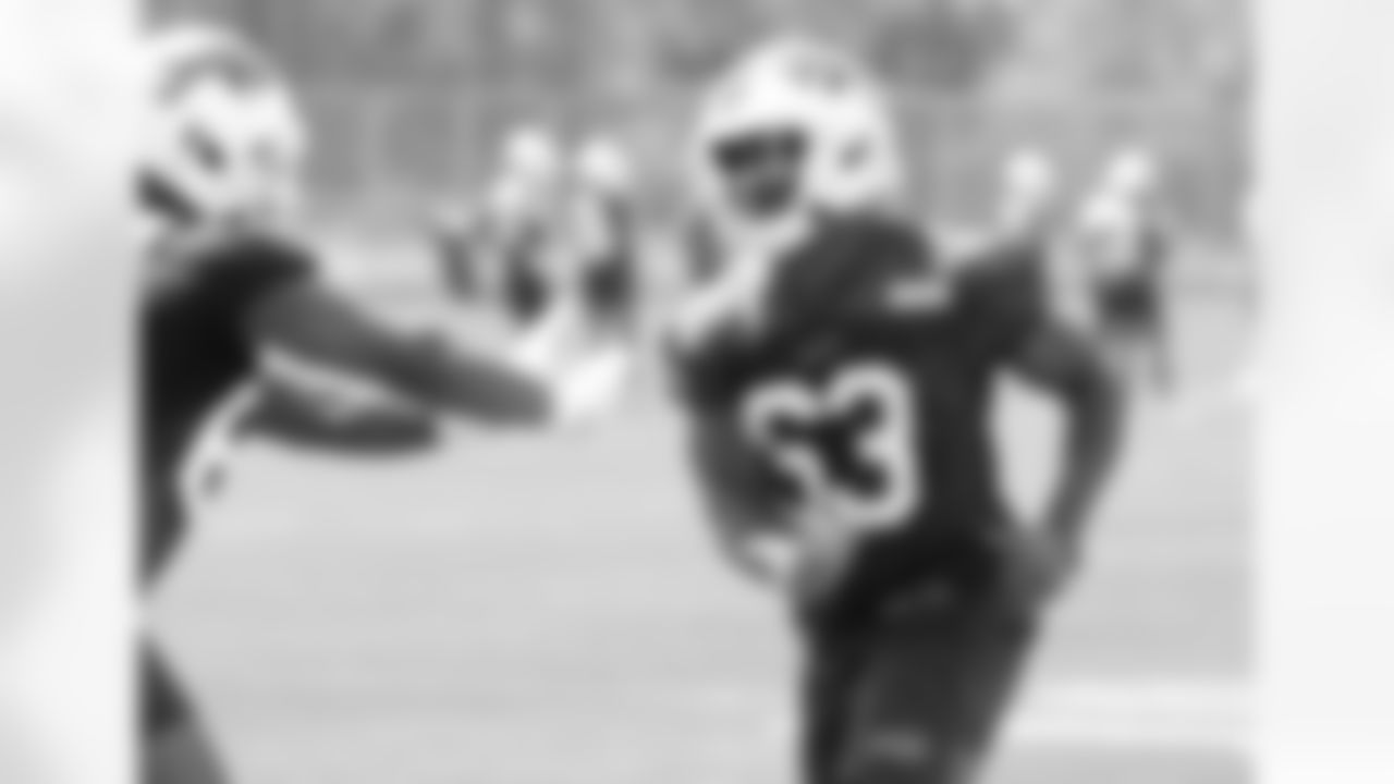 Jamal Hines (63) at Buffalo Bills Rookie Camp, May 12, 2023 at One Bills Drive.