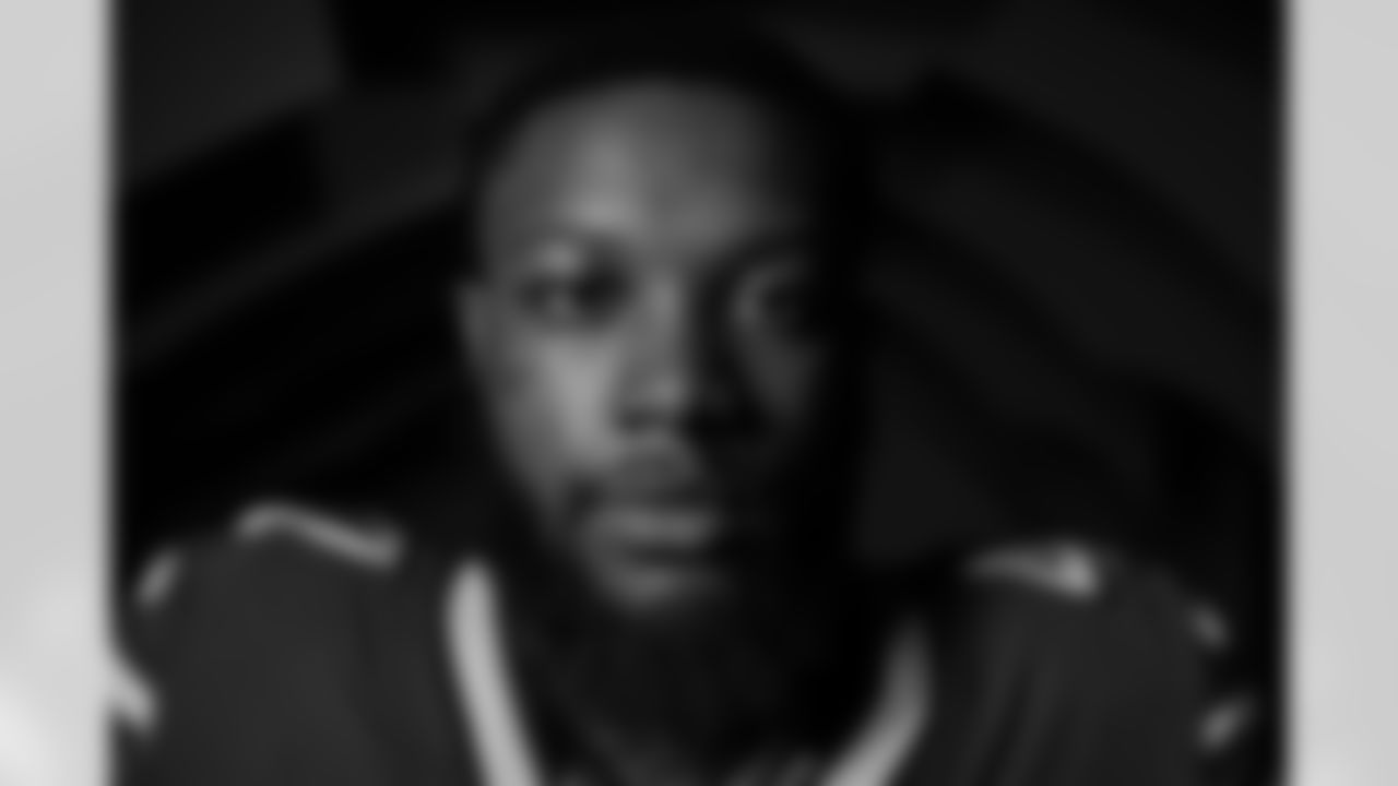Christian Benford (47) at Buffalo Bills Media Day, June 12, 2023 in Orchard Park, NY.
