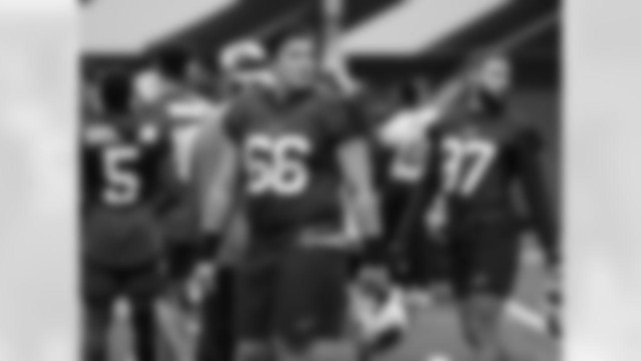 Jacob Capra (66). Buffalo Bills Week 18 practice, January 7, 2022. Photo by Bill Wippert