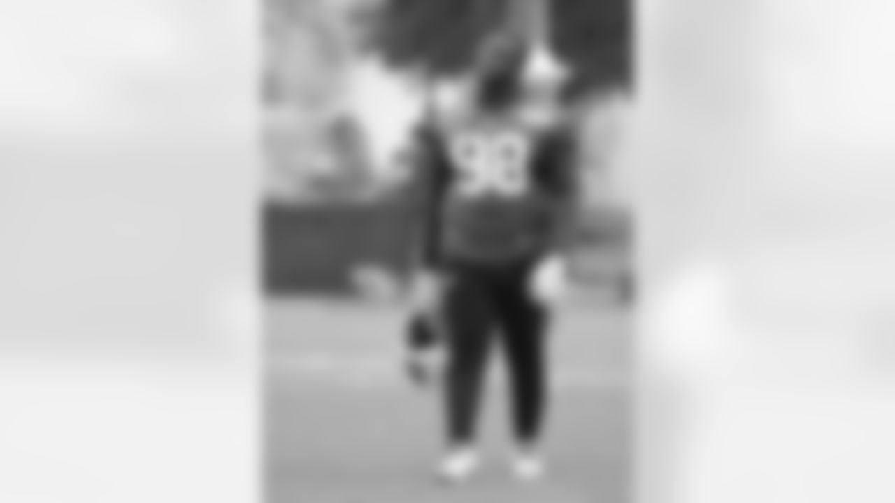 Poona Ford (98). Buffalo Bills Training Camp at St. John Fisher University, August 10, 2023.