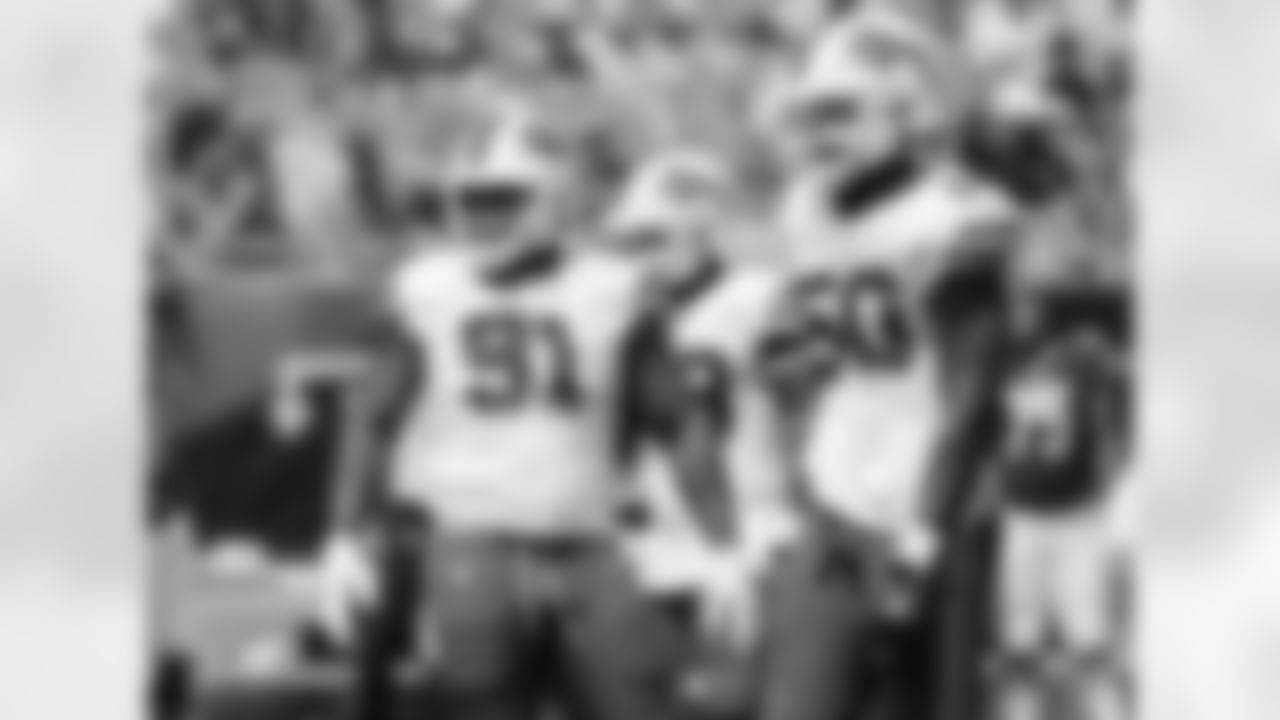 Ed Oliver (91) and Greg Rousseau (50) Buffalo Bills vs Chicago Bears, Preseason Week 2, August 21, 2021 at Soldier Field.
Photo by Bill Wippert