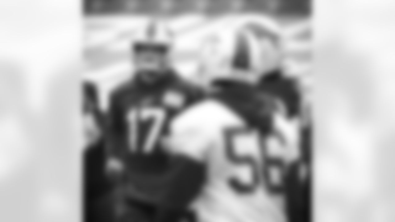 Josh Allen (17). Buffalo Bills Week 17 practice, January 1, 2021.
Photo by Bill Wippert