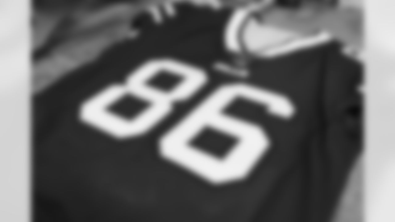 Views of Dalton Kincaid's jersey at ADPRO Sports on April 28, 2023.