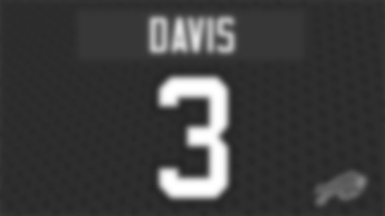 Gabriel Davis will wear number 3 for the Bills after being selected in the fourth round!